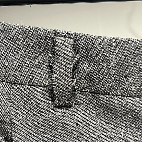 Vintage Yves Saint Laurent Trousers YSL Gray Wool Blend Dress Pants – Size EU50 - Picture 5 of 6